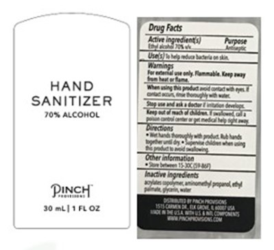 Pinch Provisions Hand Sanitizer 1 Fl Oz (Pinch Provisions Hand Sanitizer 1 Fl Oz)